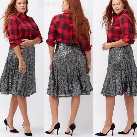 lane bryant sequin skirts